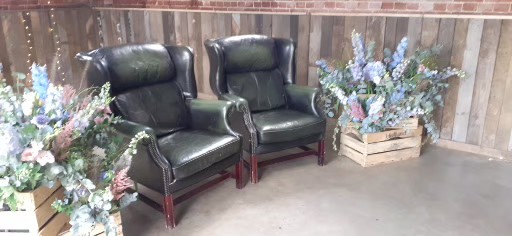 Comfortable leather armchairs